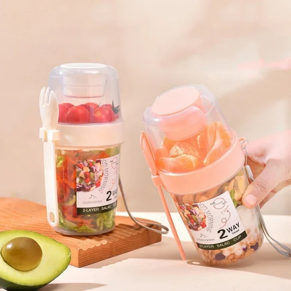 Portable Salad Cup Breakfast C - Baby Food Warmer recension och pris