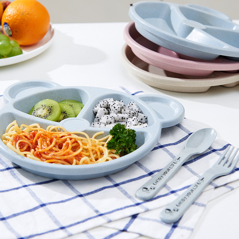 3pcs/Set Wheat Straw Children' - Baby Food Menu recension och pris