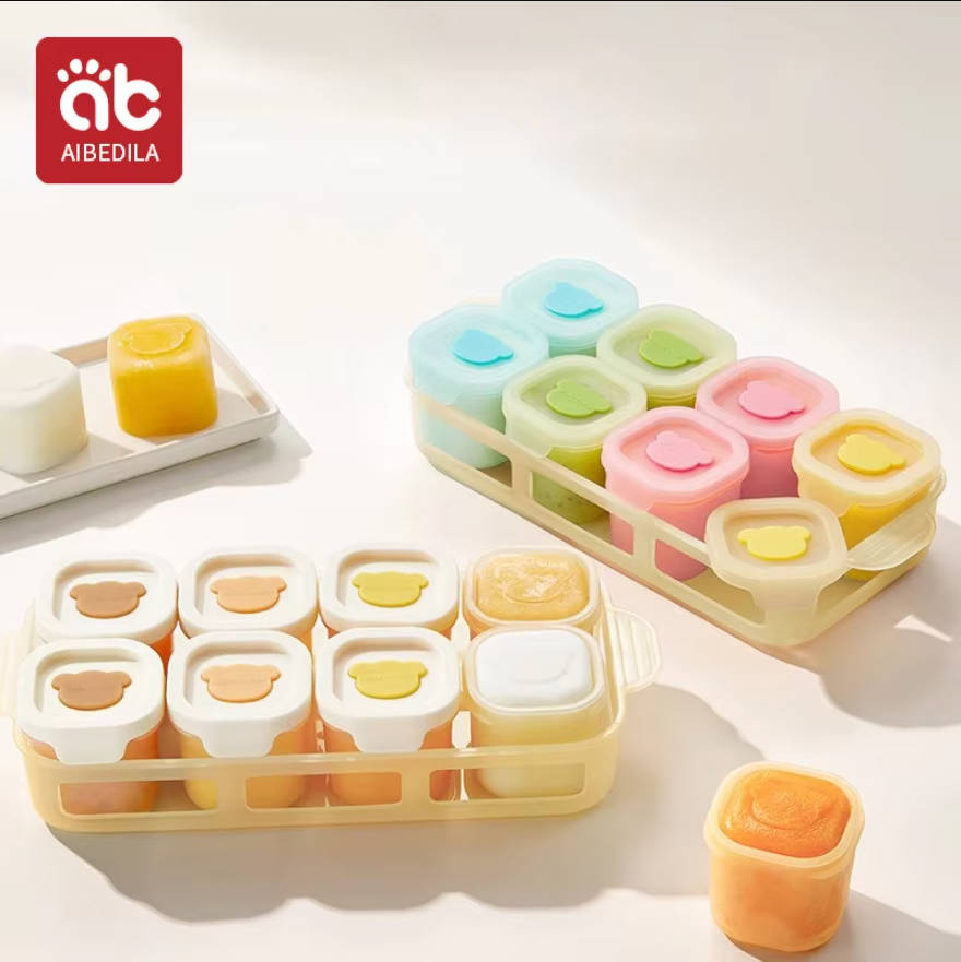 AIBEDILA Baby Silicone Food Fr - Baby Food Jars With Lids recension och pris