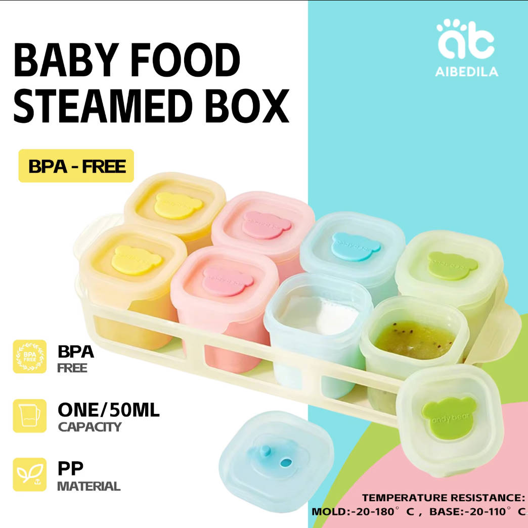 AIBEDILA Baby Silicone Food Fr - Baby Food Jars With Lids recension och pris